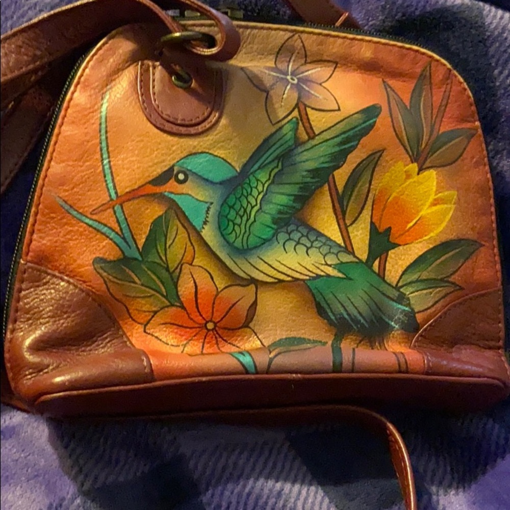 Crossbody bag. Anushka humming bird.